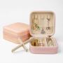Factory Hot Selling Stock Leather Jewelry Box Ring Earring Necklace Boxes Organized Ornament Customized Storage Case