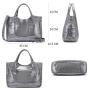 REALER wholesale ladies pu leather vegan bags fashion snake pattern shoulder crossbody bags hot sale women tote hand bags