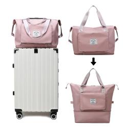 Custom Logo Duffle Bag Travel Waterproof Nylon Sport Gym Fitness Overnight bag for women