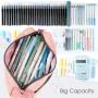 Gelory Pencil Case Canvas Penbag Estojo Escolar Estuche Large Capacity Piornik Szkolny Astuccio Scuola School Supplies Pink Cute
