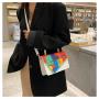 Contrasting Color Designer Women Bags Korean Pu Women Fashion Handbags Plaid Small Square Bags Women Handbags Ladies CY058