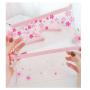 BD061 2023 Transparent Color PVC Tassel Pencil Case High Quality Stationery Storage Bag Hot Sale Small Simple Pencil Bag