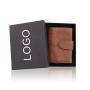 Wholesale pop up wallet card holder leather metal wallet rfid blocking aluminium card holder