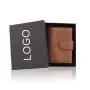 Wholesale pop up wallet card holder leather metal wallet rfid blocking aluminium card holder