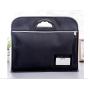 HR286 Customized Printed Logo Thick Portable File Bag Conference Zipper Information Bag Oxford Business Handbag Briefcase