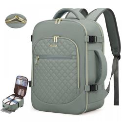 LOVEVOOK Designer 30L Quilted travel laptop Backpack 15.6 in School Bag College Daypack large capacity travel backpack for women