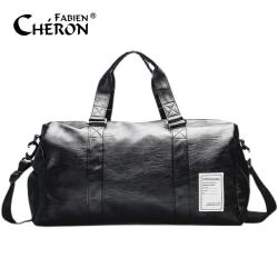 Private Label Mens Travel Bag Weekend italian spend the night bags Genuine Leather Travel Bags for Business