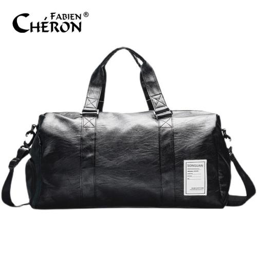 Private Label Mens Travel Bag Weekend italian spend the night bags Genuine Leather Travel Bags for Business