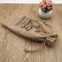 Black Burlap Drawstring Bag For Packaging