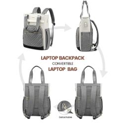 LOVEVOOK Wide Open Travel Backpack Purse Student School Work Business Computer Tote Daypack 15.6 Inch Laptop Backpack for Women