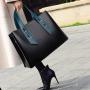 New Trendy PU Leather Women's Crossbody Handbag Fashionable Large Capacity Ladies Purses Zipper Closure Two Portable Handles