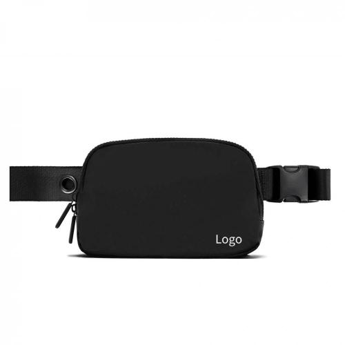custom brand waterproof fitness waist bag adjustable buckle small nylon running sling belt pouch bag for women