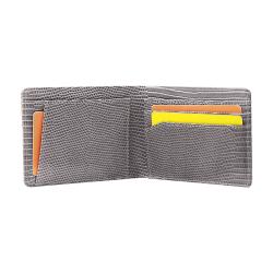 Vegan leather lizard pattern bifold men wallet bifold leather card holder wallet