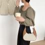 New Design Oem Pu Leather Women Handbags Custom Ladies Vintage Shoulder Bag Women Canvas Shoulder Tote Bag