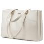 LOVEVOOK fashion trending designer women pu leather Tote Bag Large Tote Handbag Vintage Briefcase Women