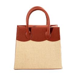 OEM ODM Ladies Fashion Handbags Ladies Fashion PU Leather And Canvas Tote Bags For Women