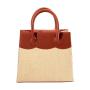 OEM ODM Ladies Fashion Handbags Ladies Fashion PU Leather And Canvas Tote Bags For Women