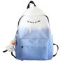 HR250 Junior High School Student Backpack Female Graffiti Gradual Personality Trend Ins Backpack Canvas Backpack Anti Splashing