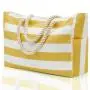 ZR940 Wholesale Customized High Quality OEM Striped Knitted Cotton Canvas Tote Bag Shopping Bag Beach Bag Rope Handle Vacation