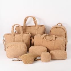 Keymay Stock Plush Bag Women Shoulder Duffle Bag Teddy Winter Cute Plush Handbags Ladies Sherpa Luggage Travel Bags