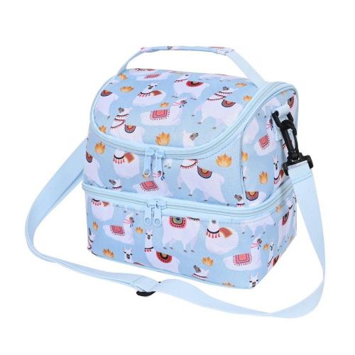 Eco Friendly Lightweight Warm Cooler Bags Double Zipper Shoulder Strap Hand Carry Lunch Box With Bag For Kids