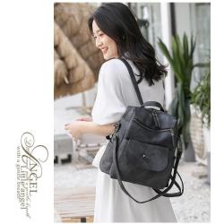 ZR723 New Women Bag Backpack Fashion Good Girl PU Leather Waterproof Schoolbag Female Flip Cover Versatile Travel Crossbody Bag