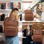 2023 new arrival ladies bag large school work business laptop backpacks casual ladies pu leather bags women's backpacks with USB