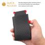 Custom Pop Up Credit Card Holder With Money Pocket Minimalist Business Card Wallet Rfid Blocking Men Aluminum Metal Card Case