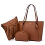 LOVEVOOK 3 in 1 new style  Ladies Handbag Sets wholesale PU leather crossbody Shoulder Bag women's Purse and handbags 2023