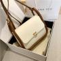 Fashion Pu Fashion Solid Color Embroidered Thread Women's Shoulder Bag Luxury Handbags For Women Famous Brands