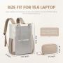 LOVEVOOK large capacity Waterproof Convertible Teacher Nurse tote Bag with Purse 15.6in work office travel laptop backpacks