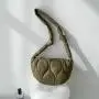 Korean New Shoulder Bag Women's Fashion Casual Crossbody Bag Large Capacity Soft Leather PU Creative Embroidery Dumpling Bag