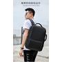 Wholesale Business Nylon Travel Laptop Bag Waterproof with USB Custom Logo Factory Computer Backpack