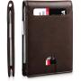 Design leather money clips business credit card holder carbon fiber money clip slim wallet with money clip