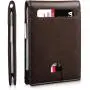 Design leather money clips business credit card holder carbon fiber money clip slim wallet with money clip