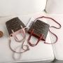 Pu leather bucket bag women messenger bags 2024 new Korean fashion trendy print shoulder crossbody bag for women