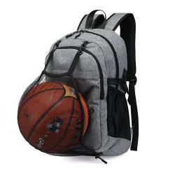 Basketball bag men's Oxford cloth backpack USB charging splash proof 15.6-inch computer student backpack