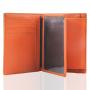 Fashion man wallet real leather bifold genuine leather mens wallet rfid smart wallet for men
