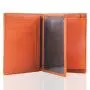 Fashion man wallet real leather bifold genuine leather mens wallet rfid smart wallet for men