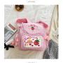 Ins Style Sweet Lady Cute Embroidery Fruit Strawberry Lace Girl Student Backpack