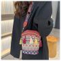 KBW613 Hot New Women Bag Fashion Chain Woven Bucket Bag High Quality Single Shoulder Crossbody Tassel Bag