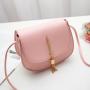 Small bag for women, new Korean style fashion single shoulder bag with tassels and small round bag