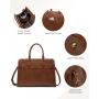 LOVEVOOK 15.6 17 Inch Laptop Handbags for Office Ladies Large Leather Tote Work Bag Women Waterproof Business Computer Briefcase