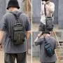 Nylon Cloth  Hiking Waist Bag Fanny Pack with Water Bottle Holder for Men Pouch Hip Bum Bag Chest Sling Bag