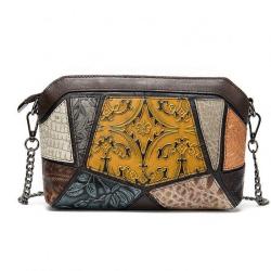 2020 Embossed Leather Purse Women's Evening Shoulder Bag With Chain