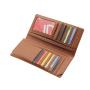 Large Capacity Best Leather Bifold Men Card Holder Travel Wallet Cover Long Wallet