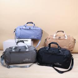 Gelory Large Capacity Sports Gym Bag Custom Logo Waterproof Weekender Travel Duffle Bag With Shoes Compartment
