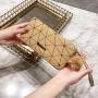 Women's Long Wallet 2024 New Multi Card Position Korean Double Zipper Clutch Lingge Hairball Female Wallet
