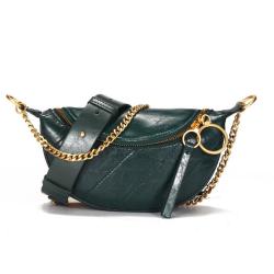 New Arrival Luxury Genuine Leather Women Waist Fanny Belt Packs Multicolor Chest Shoulder Crossbody Bags