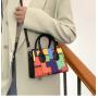 ZR372 Wholesale 2023 New Color Contrast Versatile Portable Shoulder Bag Geometric Horizontal Casual Crossbody Small Square Bag